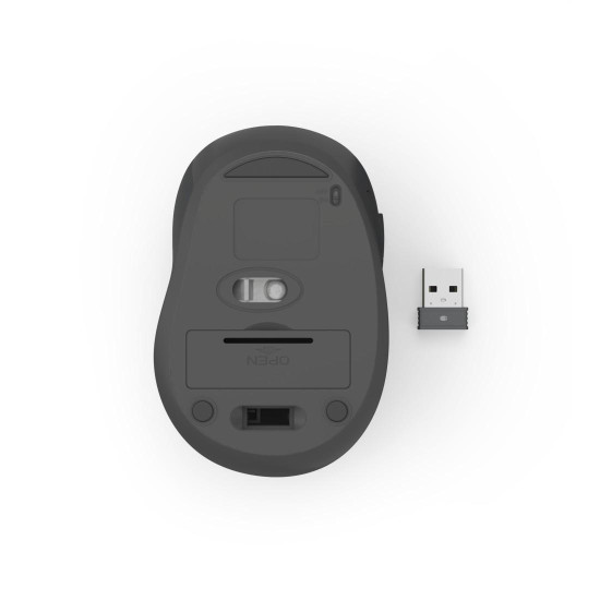 Hama “WM-400” Wireless Mouse, Ergonomic, Optical, 6 Buttons, No Clicking Noise, black