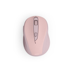 Hama “WM-400” Wireless Mouse, Ergonomic, Optical, 6 Buttons, No Clicking Noise, Pink