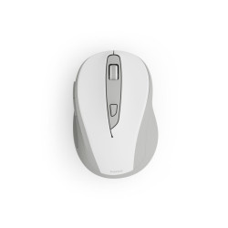 Hama “WM-400” Wireless Mouse, Ergonomic, Optical, 6 Buttons, No Clicking Noise, white