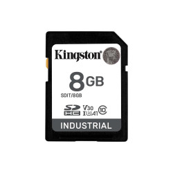 Карта памет Kingston 8GB SDHC Industrial C10, UHS-I, U3, V30, A1