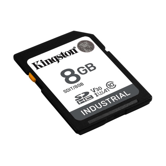 Карта памет Kingston 8GB SDHC Industrial C10, UHS-I, U3, V30, A1