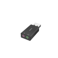 Hama USB Sound Card, USB Plug - 2 x 3.5 mm Jack Socket, Stereo