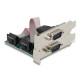 Delock PCI Express х 1 карта към 2 x сериен порт RS-232 мъжки, Low Profile