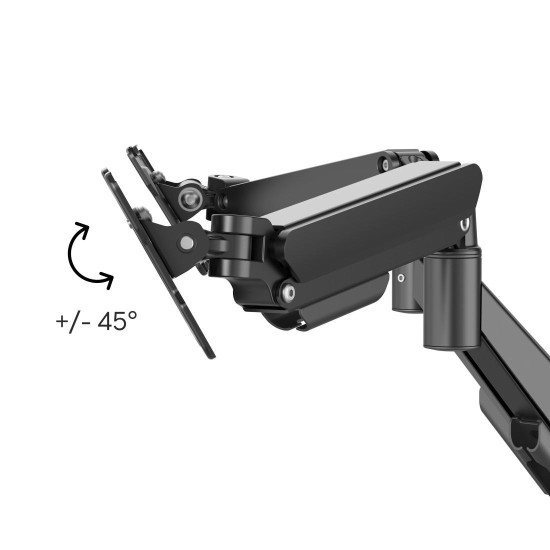 Hama Monitor Mount, 2 Monitors, Gas Spring, Fully Mobile, 17