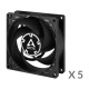 Комплект вентилатори 3-pack ARCTIC P8 80mm PWM PST