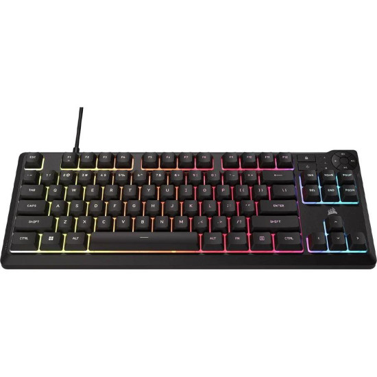 Геймърскa мембранна клавиатура Corsair K55 Core RGB - TKL