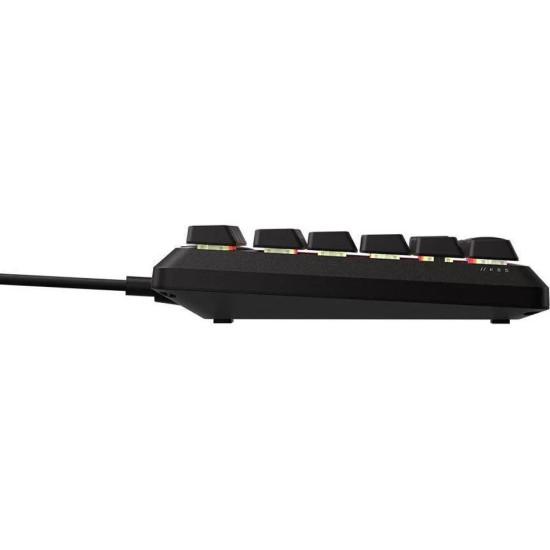 Геймърскa мембранна клавиатура Corsair K55 Core RGB - TKL