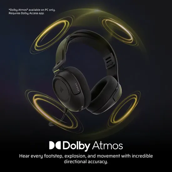 Геймърски безжични слушалки Corsair HS35 v3 Carbon