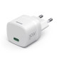 Hama Fast Charger, GaN, USB-C, PD/Qualcomm®, Zero Standby, 30 W, white