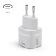 Hama Fast Charger, GaN, USB-C, PD/Qualcomm®, Zero Standby, 30 W, white