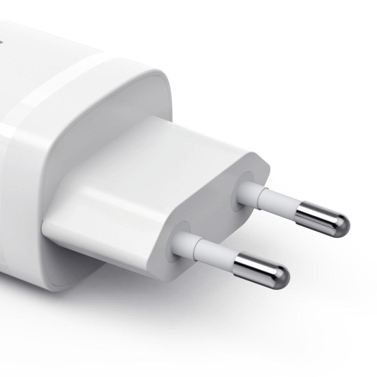 Hama Fast Charger, GaN, USB-C, PD/Qualcomm®, Zero Standby, 30 W, white