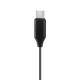 Hama “Calm” Headphones, In-Ear, Microphone, Cable Kink Protection, USB-C, black