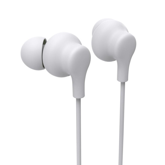 Hama “Popply” Headphones, In-Ear, Microphone, Cable Kink Prot., 3.5 mm, white
