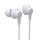 Hama “Popply” Headphones, In-Ear, Microphone, Cable Kink Prot., 3.5 mm, white