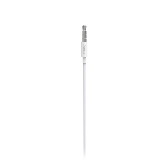 Hama “Popply” Headphones, In-Ear, Microphone, Cable Kink Prot., 3.5 mm, white