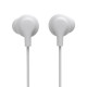 Hama “Popply” Headphones, In-Ear, Microphone, Cable Kink Prot., 3.5 mm, white
