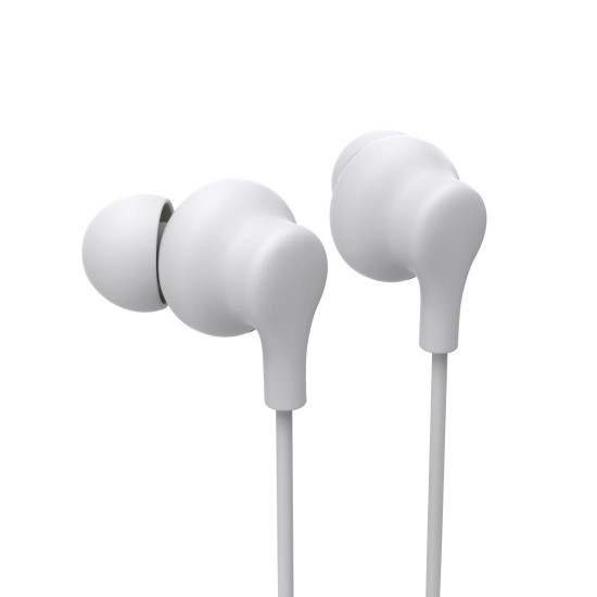 Hama “Popply” Headphones, In-Ear, Microphone, Cable Kink Prot., 3.5 mm, white