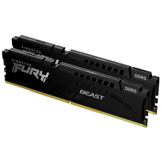 Memory Kingston FURY Beast Black 16GB(2x8GB) DDR5 5600MHz CL36, AMD EXPO - KF556C36BBEK2-16
