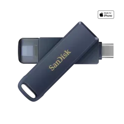 SanDisk Flash Memory 128GB Phone Drive, USB 3.2 Type-C, Lightning