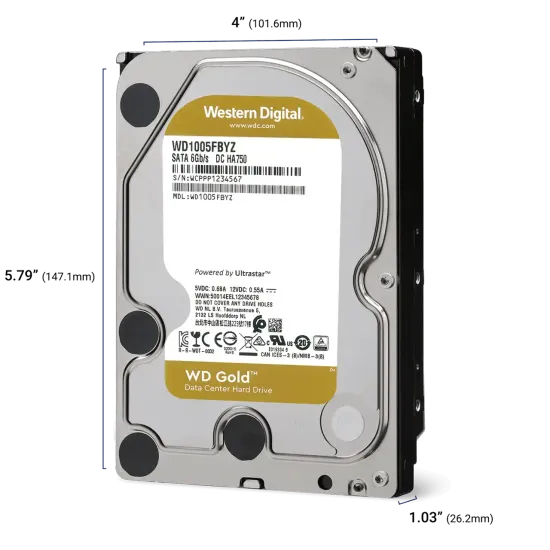 HDD WD Gold Enterprise, 14TB, 512MB Cache, SATA3, WD142KRYZ
