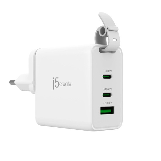 j5create 65W GaN USB-C 3-Port Charger