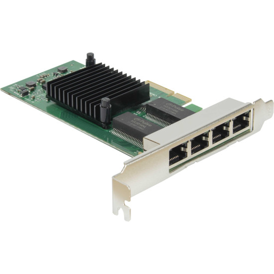 Ethernet Adapter Inter-Tech Argus ST-7238 PCIe, 4xRJ45 10/100/1000
