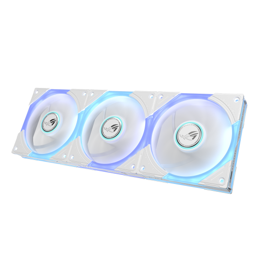 ASUS ROG Eurux GR120 ARGB Reverse Fan White Edition - Triple Pack