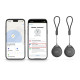 Hama Key finder, for Android and Apple, Item Finder with Bluetooth®, 2 pieces