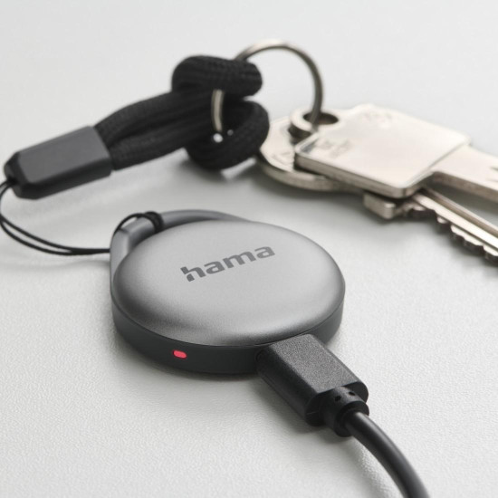 Hama Key Finder, for Android & Apple, Item Finder w. Bluetooth®, Chargeable
