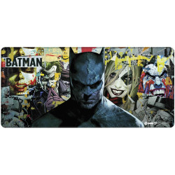 Mousepad DC Batman: Torn Collage - Batman and Villains, XL