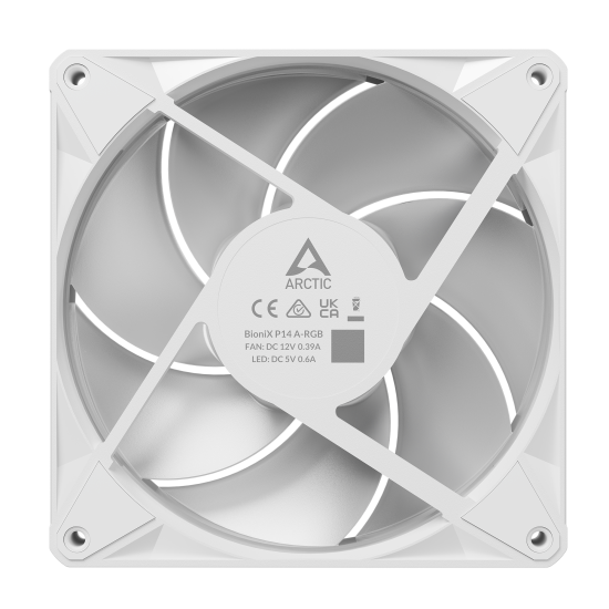 Fan ARCTIC BioniX P14 A-RGB PWM 140mm Daisy Chain - White