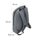 Hama “Genua” Laptop Backpack, Up to 44 cm (17.3”), grey