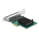 Delock Network card 4-ports 10/100/1000 Mb, PCI Ex x1 , Realtek RTL8111F,Low profile bracket
