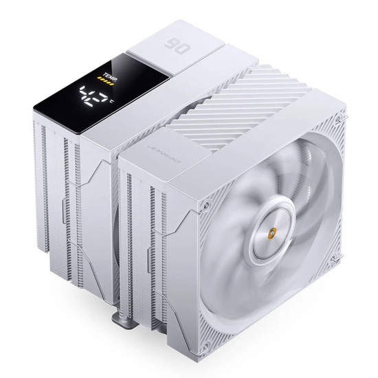 CPU Cooler Jonsbo CC90 Dual Tower 130mm Display - White