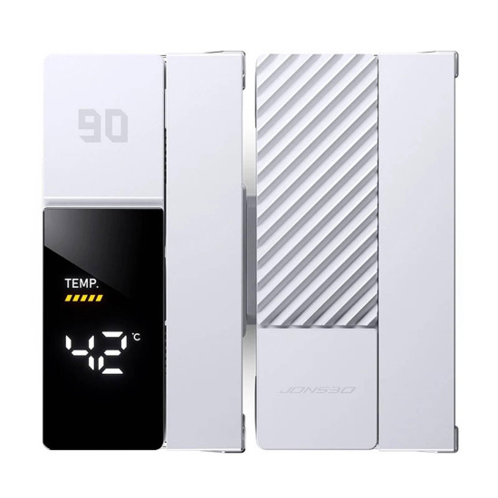 CPU Cooler Jonsbo CC90 Dual Tower 130mm Display - White