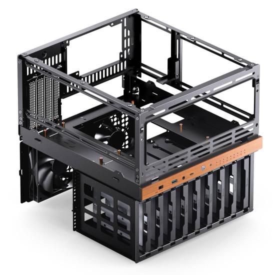 Case Jonsbo N6 NAS Micro-ATX - Black