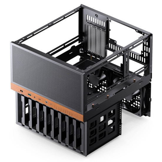 Case Jonsbo N6 NAS Micro-ATX - Black