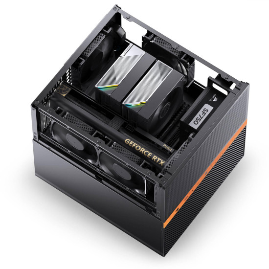 Case Jonsbo N6 NAS Micro-ATX - Black