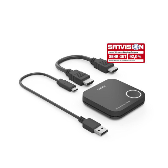 Hama Wireless Display Adapter, HDMI™, Full HD 1080p, incl. Cable