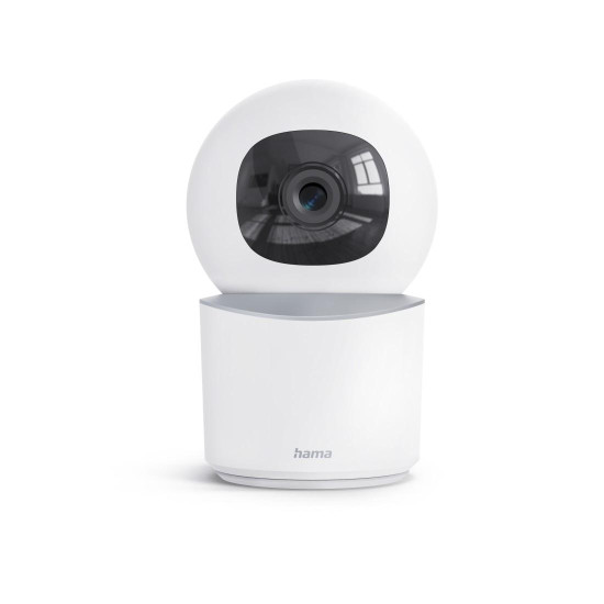 HAMA Wi-Fi камера, за закрити помещения, записваща, въртяща се, бяла