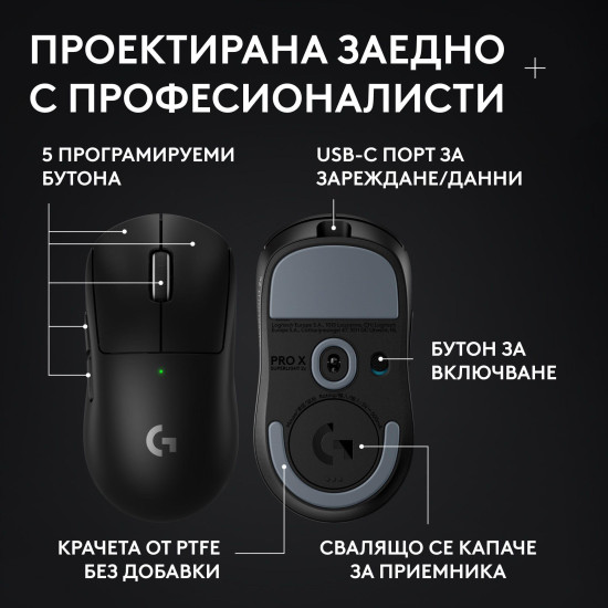 Gaming wireless Mouse Logitech G Pro X Superlight 2c SE - Black