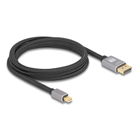 Delock Кабел Mini DisplayPort към DisplayPort, 8K, 60 Hz, 2 m