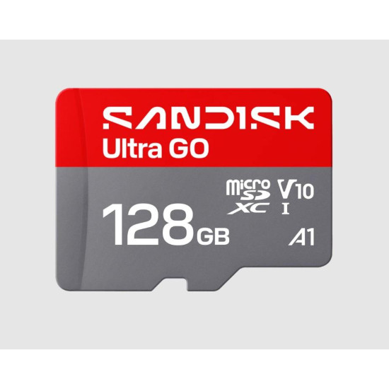 Memory card SANDISK Ultra GO microSDXC, 128GB, A1, UHS-I, 190MB/s,