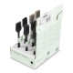Hama Cake Brush, Silicone Pastry Brush, 12 Pcs in Display, black and beige