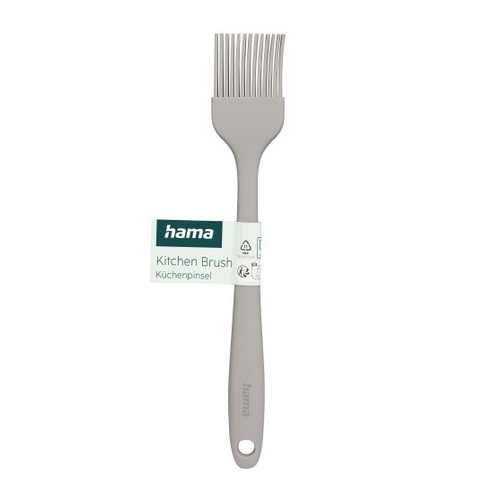 Hama Cake Brush, Silicone Pastry Brush, 12 Pcs in Display, black and beige
