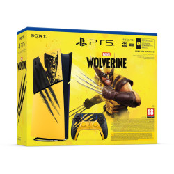 Конзола PlayStation 5 (Slim) - Digital Edition - Marvel’s Wolverine Battle Yellow Limited Edition Bundle