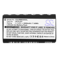 Battery for BLUETOOTH headphones  Wisycom MPRLBP, MPR30, MPR50, MPR51, MPR52, MTP60 LiIon 3.7V 2000mAh CAMERON SINO