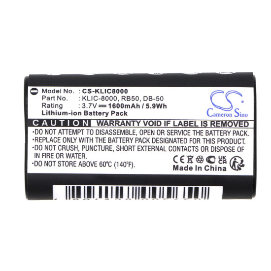 Батерия за фотоапарат  KODAK KLIC-8000 LiIon 3.7V  1600mAh Cameron Sino