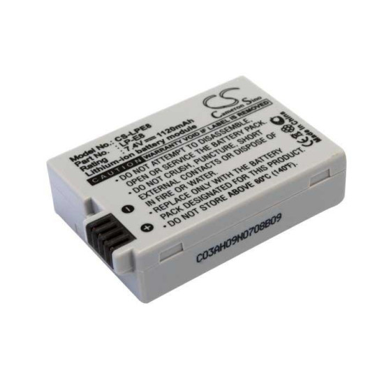 Батерия за апарат Cameron Sino LP-E8, 7.4V, 1120mAh, Canon EOS Rebel T2i, T3i, T4i, T5i, EOS 600D, 550D, 650D, 700D, Kiss X5, X4, X6 