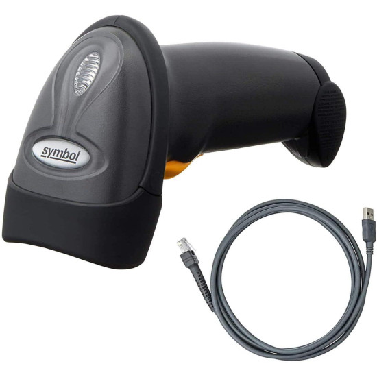 Symbol LS2208 Barcode Scanner With Cable and Stand